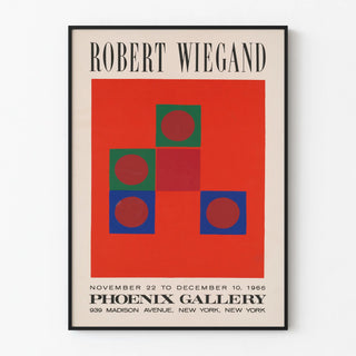 Robert Wiegand Exhibition Poster at the Phoenix Gallery 1966