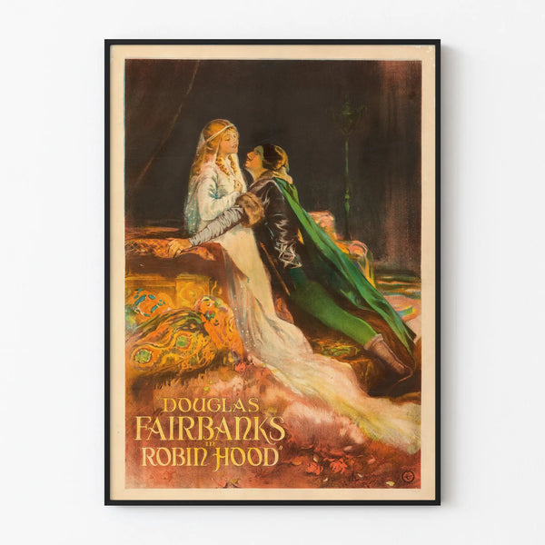 Vintage Robin Hood wall decoration poster with Douglas Fairbanks