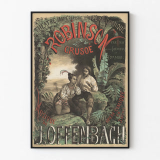 Vintage Robinson Crusoe Poster - Imperial Theatre of the Opéra Comique