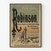 Vintage Robinson Crusoe poster with German translation Böttger