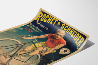 Vintage poster Rochet & Schneider Bicycle Manufacturers