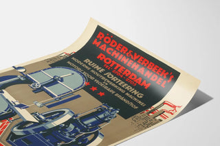 Industrial Poster Rôder & Verbeek Rotterdam for Wall Decoration