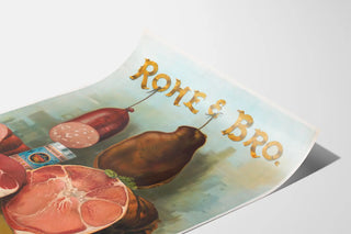 Vintage Poster Rohe & Bro. Fine Deli