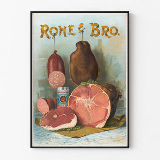 Vintage Poster Rohe & Bro. Fine Deli