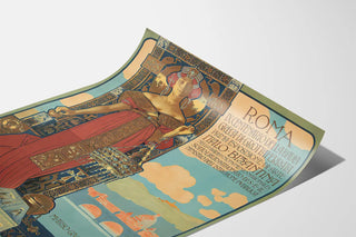 Decorative Poster of the Rome Art Exhibition of 1905, Italo-Byzantine