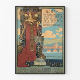 Decorative Poster of the Rome Art Exhibition of 1905, Italo-Byzantine
