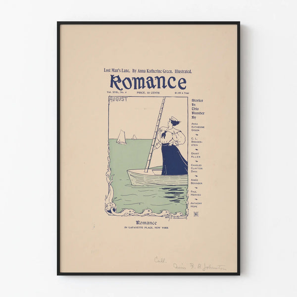 Vintage Romance Poster for Summer Wall Decoration