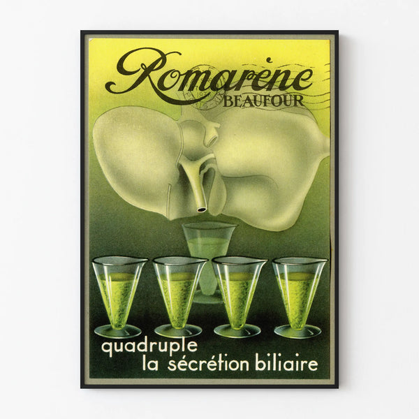 Vintage Romarène Beaufour Poster - Retro Medical Wall Decoration