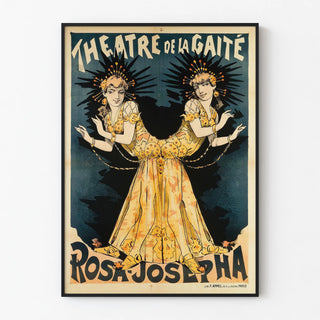 Vintage Poster of the Gaîté Rosa-Josepha Theatre Art Nouveau