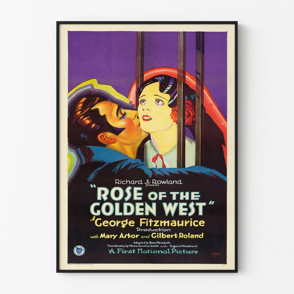 Vintage Rose of the Golden West Poster - Retro Wall Decoration