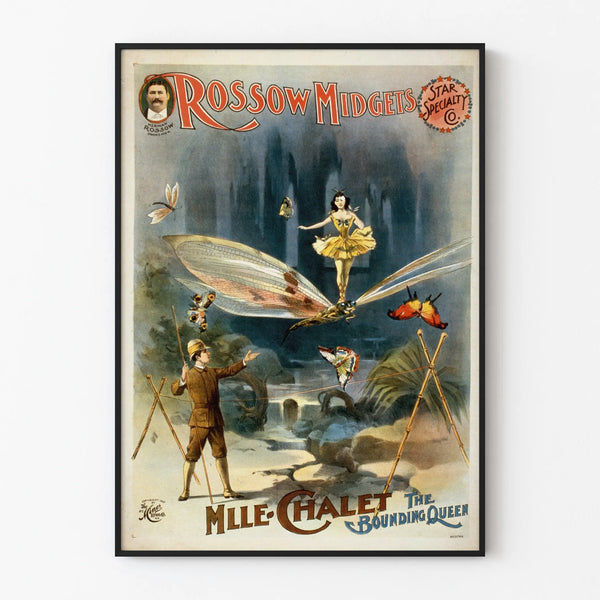 Vintage Rossow Midgets Poster for Artistic Wall Decoration