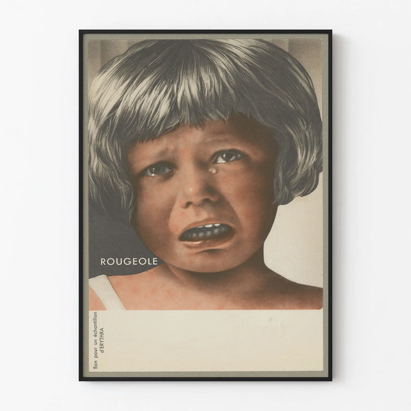 Vintage Measles Poster - Emotional Wall Decoration