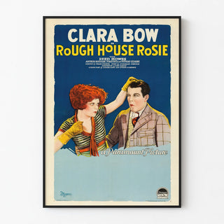 Vintage Film Poster Rough House Rosie with Clara Bow
