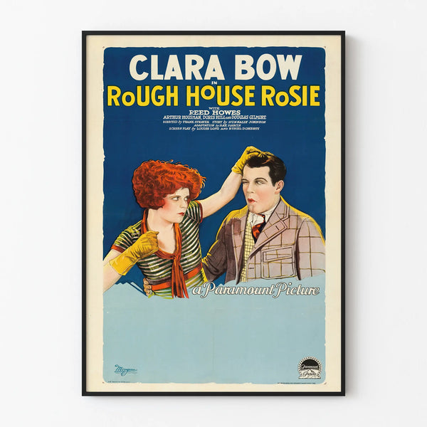 Vintage Film Poster Rough House Rosie with Clara Bow