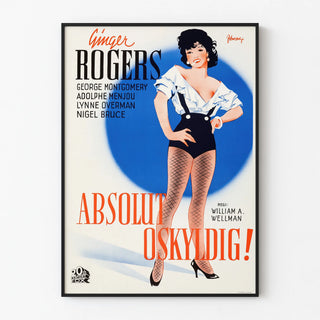 Vintage poster of the film Absolutely Innocent with Ginger Rogers