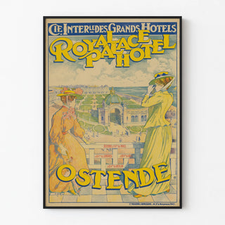 Vintage poster of the Royal Palace Hotel Ostend