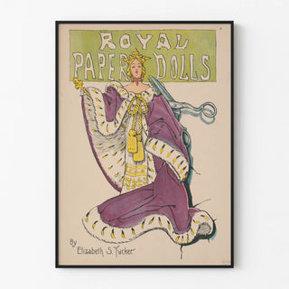 Vintage Poster Royal Paper Dolls by Elizabeth S. Tucker