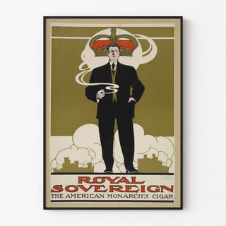Vintage Royal Sovereign Poster American Cigar