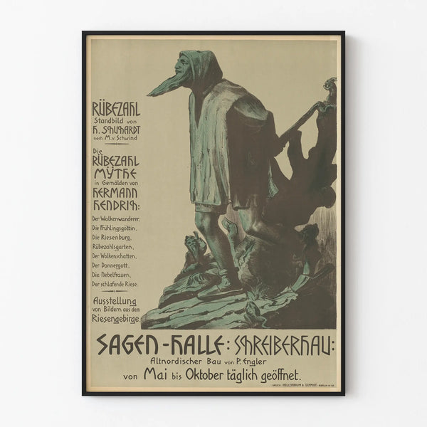 Poster Rübezahl Myth – Vintage wall decoration Germany