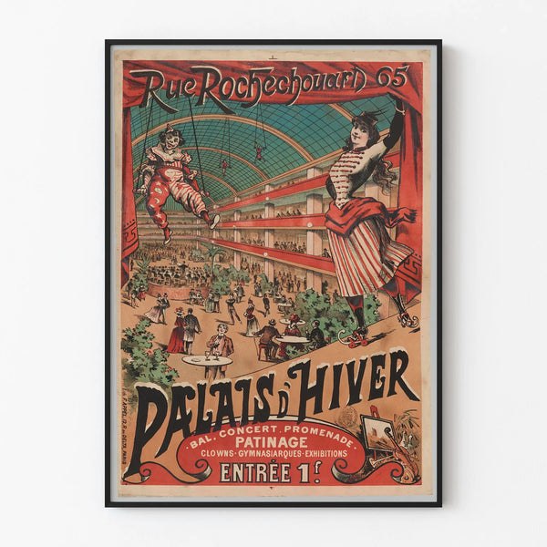 Vintage Poster Palais d'Hiver Rue Rochechouard 65