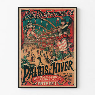 Vintage Poster Palais d'Hiver Rue Rochechouart 65