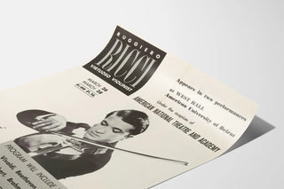 Vintage Poster of Ruggiero Ricci, Virtuoso Violinist