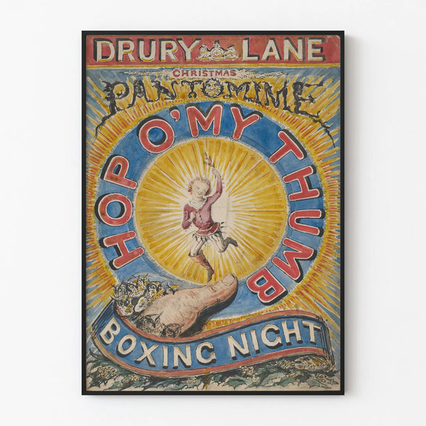 Christmas Pantomime Poster Hop O'My Thumb Drury Lane