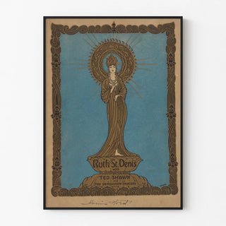Vintage wall decoration poster Ruth St. Denis & Ted Shawn