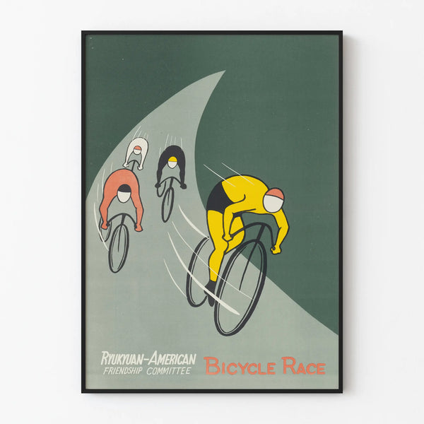 Vintage poster of the bicycle race Ryukyuan-American Friendship Committee