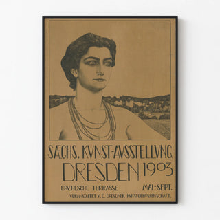 Vintage Artistic Exhibition Poster Dresden 1903