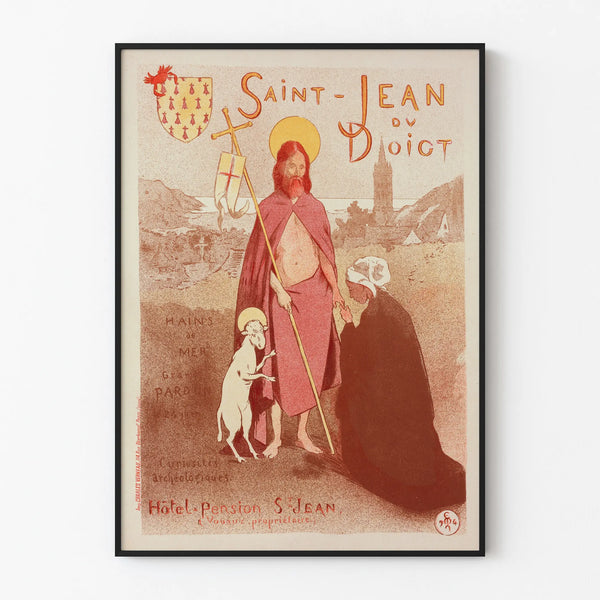 Vintage decorative poster of Saint-Jean-du-Doigt