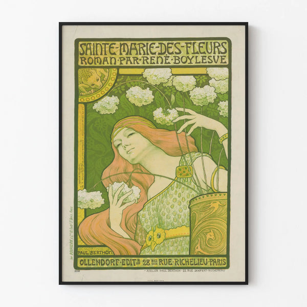 Decorative Poster Sainte Marie des Fleurs Art Nouveau