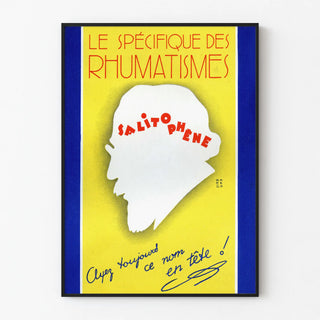 Vintage poster Le spécifique des rhumatismes Salitophène