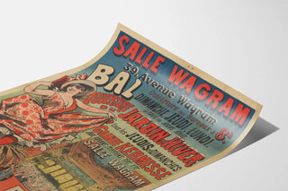 Vintage Poster Bal Salle Wagram Wall Decoration