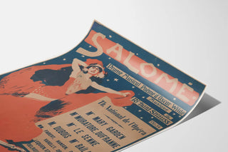 Vintage poster of Salomé, a musical drama by Oscar Wilde