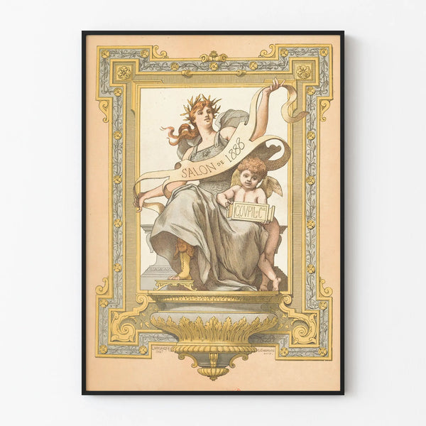 Vintage Poster of the 1888 Salon - Classic Artistic Wall Decoration