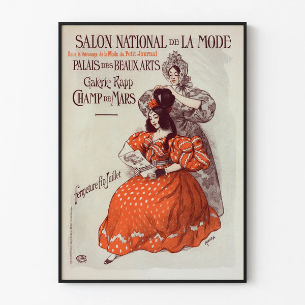 Vintage Poster for the National Fashion Salon at the Palace of Fine Arts