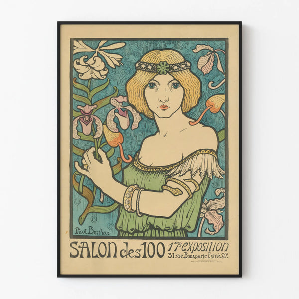 Poster Salon of the 100 - 17th Art Nouveau Exhibition