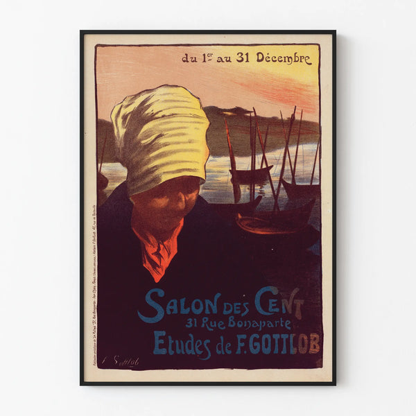 Poster Salon des Cent - Studies by F. Gottlob
