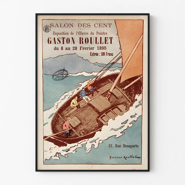 Poster Salon des Cent - Exhibition Gaston Roullet 1895