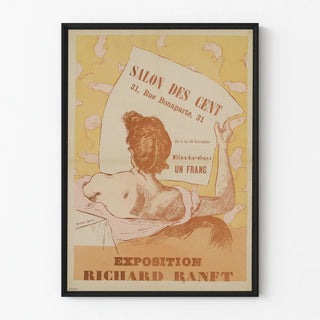 Vintage Poster for Richard Ranft Exhibition at the Salon des Cent