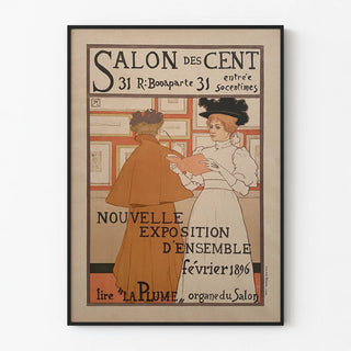 Poster Salon des Cent - Overall Exhibition February 1896