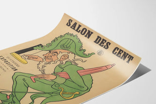 Vintage poster of the Salon des Cent exhibition 1894 Boulogne-sur-Mer
