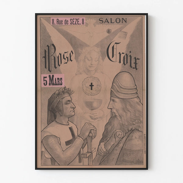 Vintage Poster Salon Rose Croix 1894 Wall Decoration