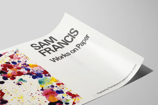 Sam Francis Works on Paper Poster for Contemporary Wall Decoration — artwork view