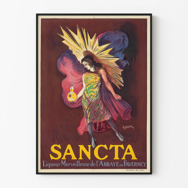 Vintage poster for SANCTA Abbey Liqueur of Faverney