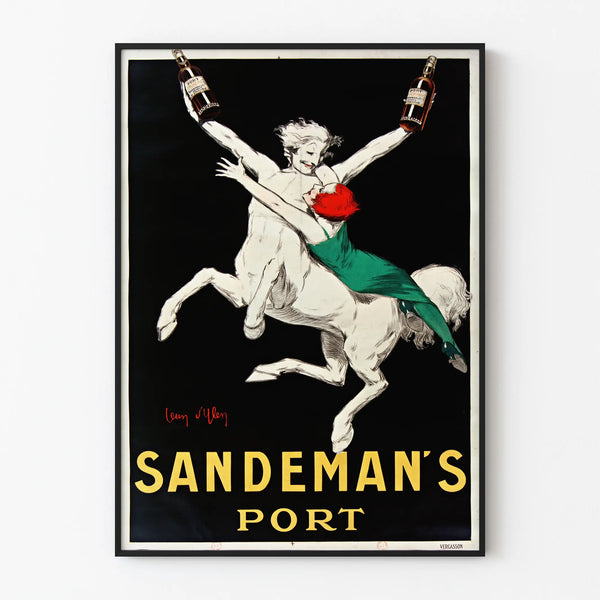 Vintage Sandeman's Port Poster - Elegant and Retro Wall Decoration