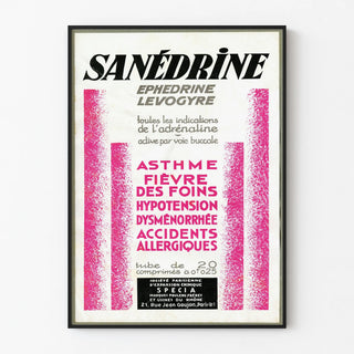 Vintage Poster Saint-Sulpice Adrenergic Treatment