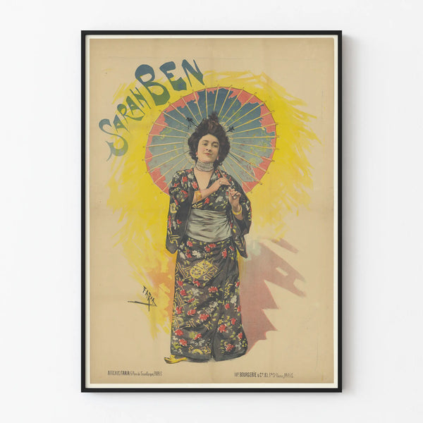 Vintage Sarah Ben Poster - Retro Wall Decoration Artem Legrand