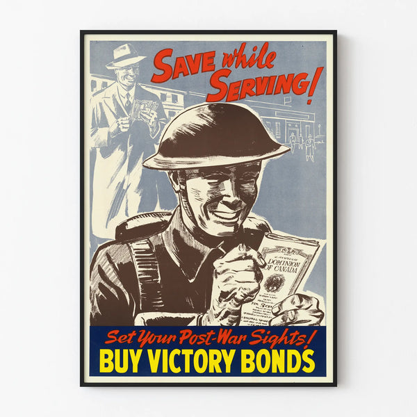 Vintage propaganda poster buy victory bonds